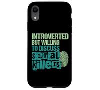 Introvertido pero dispuesto a hablar sobre el verdadero crimen de los asesinos en serie Carcasa para iPhone XR