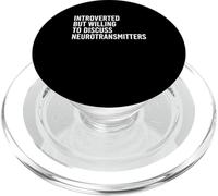 Introvertido Pero dispuesto a Hablar sobre neurotransmisores PopSockets PopGrip para MagSafe