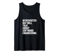Introvertido, Pero hablará de ingeniería de Software Camiseta sin Mangas