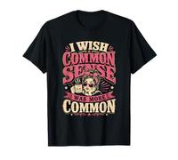 Introvertido sarcástico Desearía Que el Sentido común Fuera más común Camiseta
