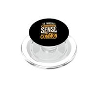 Introvertido sarcástico Desearía Que el Sentido común Fuera más común PopSockets PopGrip para MagSafe