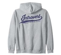 Introvertido. Tú no. Yo. Social con la Gente. Divertido Sudadera con Capucha