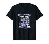 Introvertidos Leer También Amante de los Libros Acogedor Rincón de la Biblioteca Camiseta