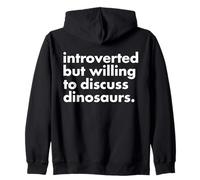 Introvertidos Pero Dispuestos a discutir Dinosaurios Paleontología de Dinosaurios Sudadera con Capucha