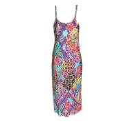 Introvertie VIENNA Vestido de verano 'Not Your Darling Bias Slip Dress' mezcla de colores 34 mezcla de colores