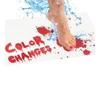 introwizard Cambia de Color Rojo Alfombrilla de baño para niños Edades 14 + - Cambio de Color de plástico (se Ilumina en Rojo Cuando está Mojado