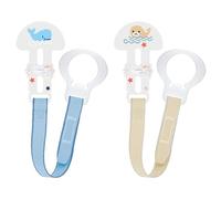 Intrucciones en lengua extranjera - MAM - Conjunto de 2 soportes Soother "Amo a la mamá / papá", Blue (azul)