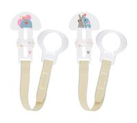 Intrucciones en lengua extranjera - MAM - Conjunto de 2 soportes Soother "Amo a la mamá / papá", Pink (rosa)