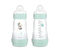 Intrucciones en lengua extranjera - Mam Easy Start - Biberón anticólicos con base ventilada, 2 meses, 260 ml, azul
