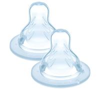 Intrucciones en lengua extranjera - Mam - Pack de 2 tetinas anatómicas, silicona, transparente, 6 meses +
