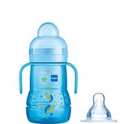 Intrucciones en lengua extranjera - MAM - Trainer Plus - Biberón, 2 en 1, fácil transición azul Talla:1