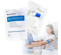 Intrveous Starter Kit con medida, hisopo, cinta, juego completo de práctica, entrenamiento escolar y cuidado clínico, paquete de 200