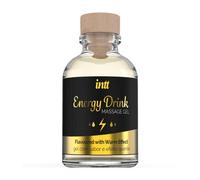 Intt Gel de masaje con sabor a bebida energética y efecto calor – 30 ml