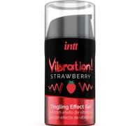 INTT Gel Vibrador Líquido Fresa 15 ml - Estimulante Íntimo Para Sensaciones Dulces y Vibrantes