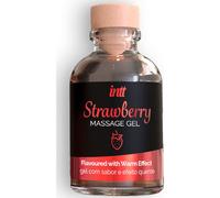 INTT Gel de masaje sabor fresa efecto calor 30 ml