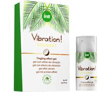INTT Vibration Gel Potente Estimulante Vegano - Gel Con Aroma A Dulce Coco Para Sensaciones Únicas