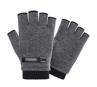 INTVN Guantes de invierno sin dedos 1 Pares Guantes sin dedos hombre Unisex Hombre Mujer(gris)