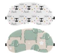 Inuboshi es una hermosa máscara de ojos para dormir de lado, máscara de dormir, máscara de ojos para dormir, cubierta suave para viajes, siesta, avión, bloqueo de luz