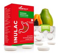 Inulac con inulina y fermentos lácticos, 30 comprimidos, Soria Natural | Enzimas digestivas - Cúrcuma y lactobacillus - Flora intestinal - Bienestar digestivo