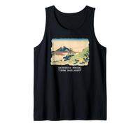 Inume Pass Koshu Hokusai Vintage Retro Arte Japonés Camiseta sin Mangas