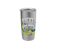 Inundación de corrupción: el hormigón yace debajo Vaso térmico de acero inoxidable de doble pared