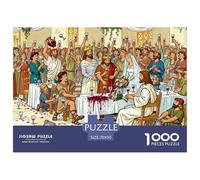 Inundación de Vino de la Boda de Jesús Puzzle De Madera Impermeable Puzzles De 1000 Piezas Regalos para Adultos Colorido Rompecabezas Juegos Educativos