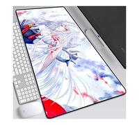Inuyasha Anime Alfombrillas de Ratón - Gaming Mousepad 900x400mm, 3mm Base de Goma Antideslizante, Superfície con Textura Especial, Compatible con ratón láser y óptico, para PC y Laptop,D