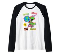 Invader Zim Doom Irken Gir Earth Colorful Camiseta Manga Raglan