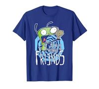 Invader Zim G.I.R Me and The Squirrel Are Friends Funny Logo Camiseta, Hombre, Azul Real, XXL