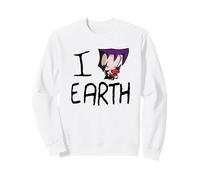 Invader Zim GAZ I Heart Earth Funny Vintage Cartoon Sudadera
