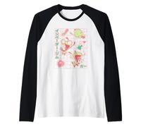 Invader Zim Gir Hearts Candy Japanese Kawaii Aesthetic Camiseta Manga Raglan