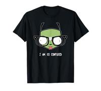 Invader Zim Gir I Am So Confused Hipster Glasses Camiseta