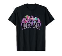 Invader Zim Obey Me! Zim & Gir Logo On Fire Camiseta