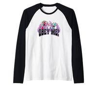 Invader Zim Obey Me! Zim & Gir Logo On Fire Camiseta Manga Raglan