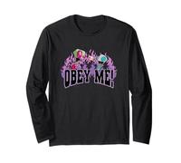 Invader Zim Obey Me! Zim & Gir Logo On Fire Manga Larga