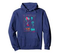 Invader Zim World Domination Grand Schematics Sudadera con Capucha, Unisex para Adultos, Azul Marino, L