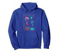 Invader Zim World Domination Grand Schematics Sudadera con Capucha, Unisex para Adultos, Azul Real, XL