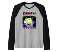 Invader Zim You Are All Doomed Gir In Space Camiseta Manga Raglan