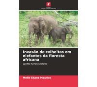 Invasão de colheitas em elefantes da floresta africana: Conflito humano-elefante