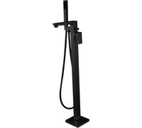 Invena Paros grifo de bañera y ducha en suelo negro BW-09-W04