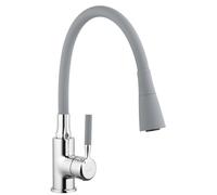 Invena Pogo grifo de cocina de pie cromo-grafito/gris BZ-80-L05