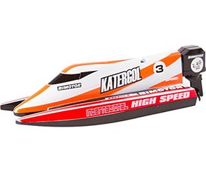 Invento just play 500804 RC: Mini Race Boot, 2.4 GHz, teledirigido, Color Rojo