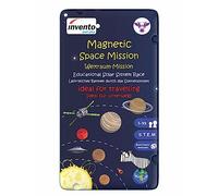 Invento Just Play - Juego magnético de misión espacial en práctica caja de metal para 2-4 jugadores, para casa y de viaje, juego clásico, ideal como juego de viaje o regalo, magnético, a partir de 5