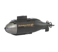 Invento Just Play - RC: Mini Submarino de 3 Canales, con Doble Tornillo de Barco y Reflector LED, frecuencia: 27 MHz, con cámara de Buceo, Colores Surtidos (Negro o Azul), a Partir de 8 años