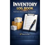 Inventory log book for small businesses: A simple stock tracking system to record products, sales, reorders, profits, and daily inventory with 2500+ entries.