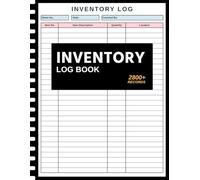 Inventory Log Book: Simple Business Inventory Tracker Log Sheets Book For Small Business and Personal Use - Stock Record Notebook for Tracking Products, Supplies & Equipment
