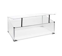 Invernadero de Aluminio 100x60x40cm Resistente a la Intemperie Protección UV Tejado abatible Cultivo