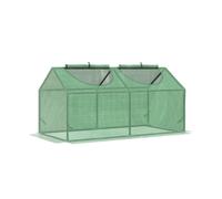 Invernadero de jardín OUTSUNNY de acero y PE (Verde 119x60x60cm)