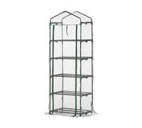 Invernadero de jardín OUTSUNNY de acero y PVC (69x49x193cm)