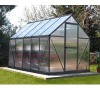 Invernadero de policarbonato mythos 185x208x306 cm gris